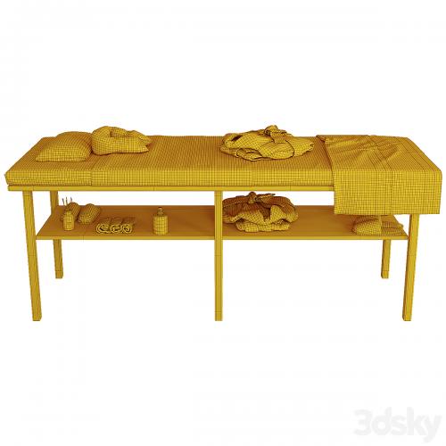 Massage table with decor 2