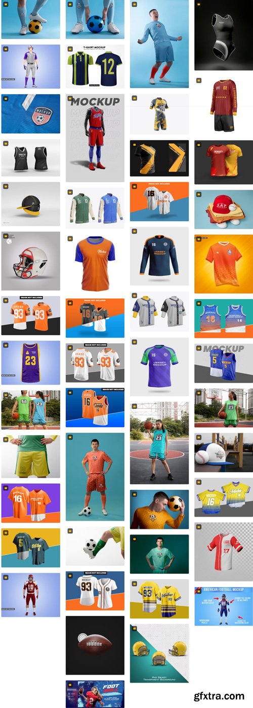 Sport Uniforms Mockup Collections