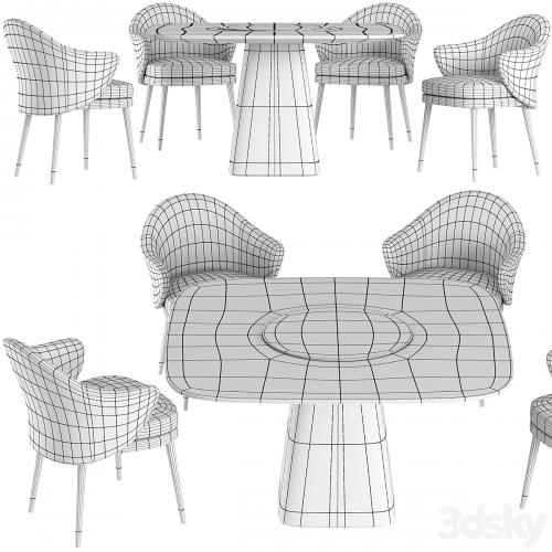 Dining table Wooddi Kahli and chair Lavsit Andy