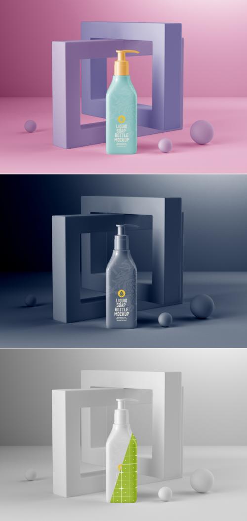 Soap Bottle Mockup