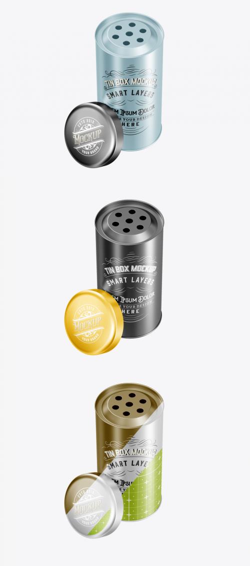 Spices Tin Mockup