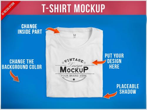 T-Shirt Folded Mockup