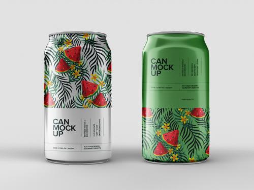 Soda Packaging Can Mockup Design