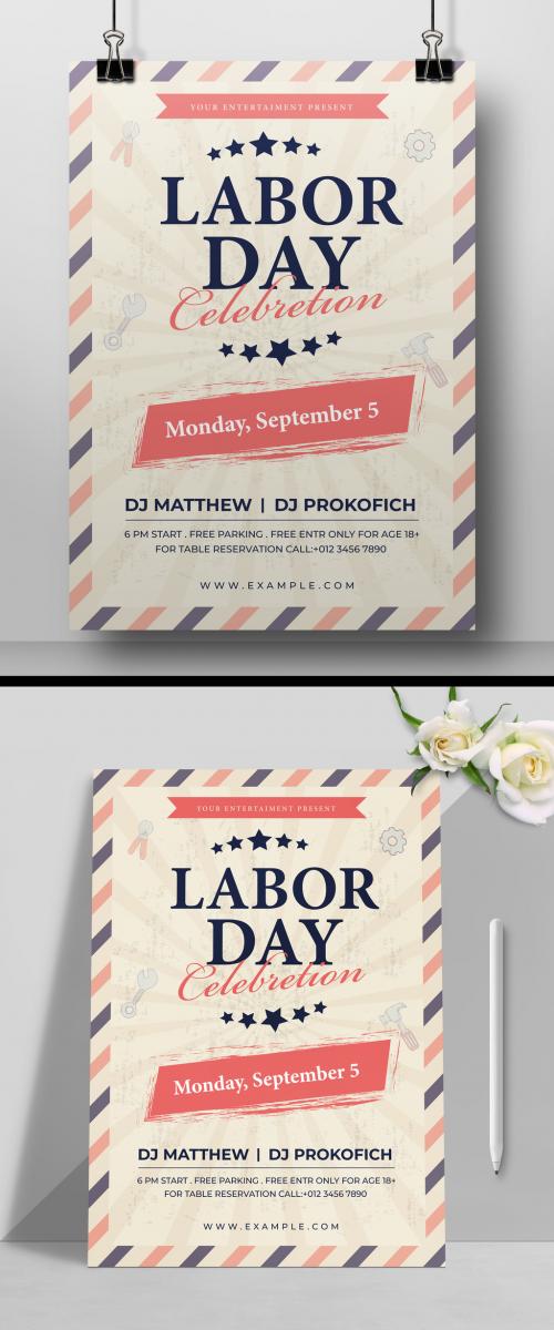 Labor Day Flyer Layout Template