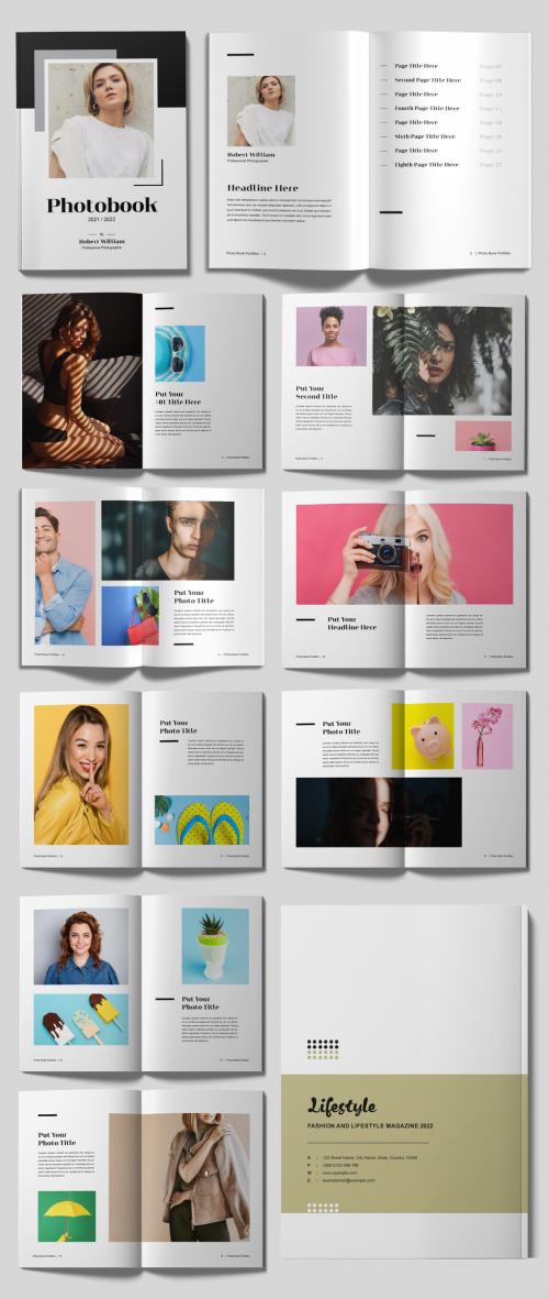 Photo Book Magazine Design Layout