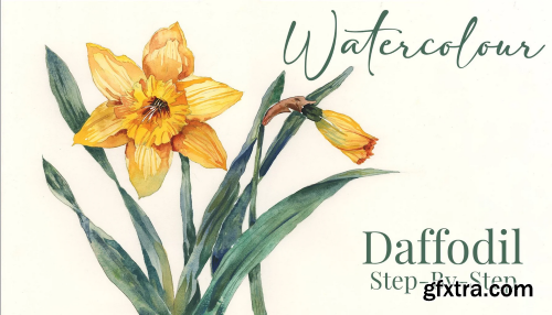 Vibrant Daffodils: An Easy Step-by-Step Guide to Painting Florals in Watercolor