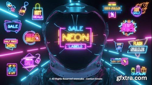 Videohive Sale Labels Neon 51603872