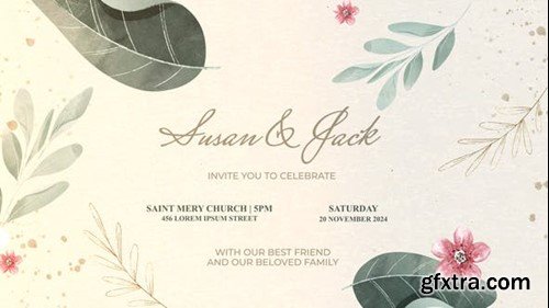 Videohive Wedding invitation slideshow 51600296