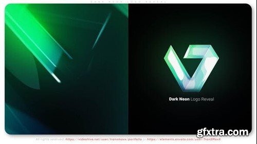 Videohive Dark Neon Logo Reveal 51589363