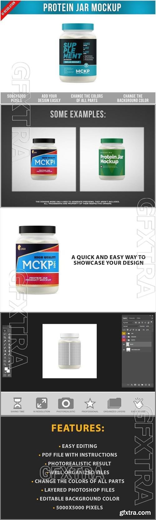 Protein Jar Mockup 95X4KQW