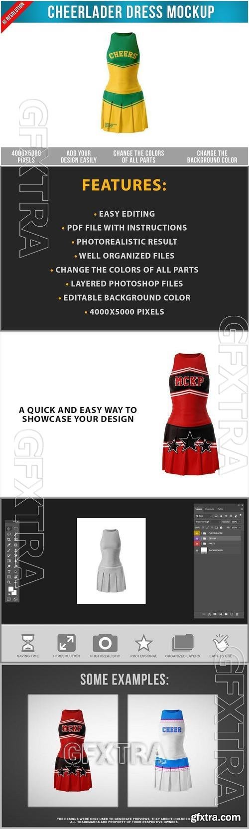 Cheerlader Dress Mockup XZ2CSKF