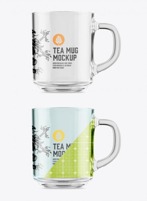 Clear Glass Mug Mockup