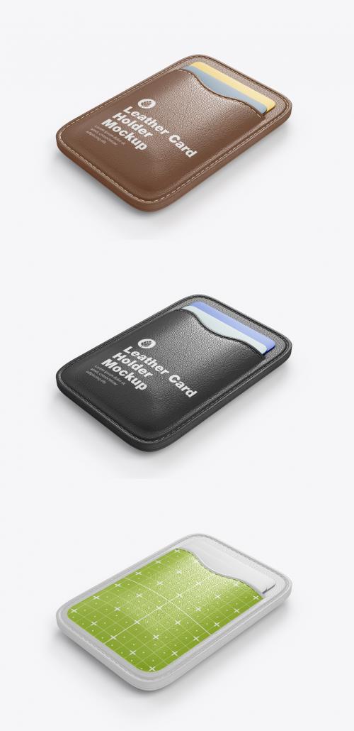 Leather Card Holder Mockup