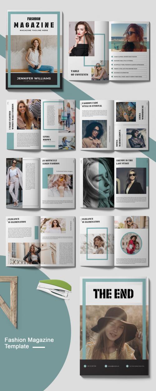 Fashion and Lifestyle Magazine Design Layout