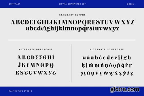 Sifyna Modern Serif Typeface UWXDRKN