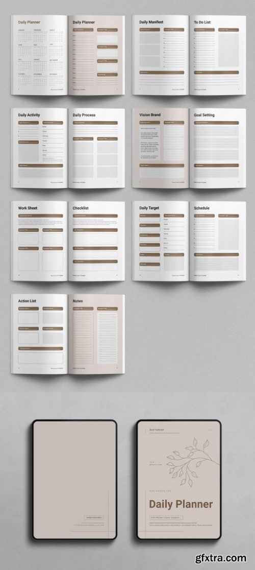 Planner Layout Design Template