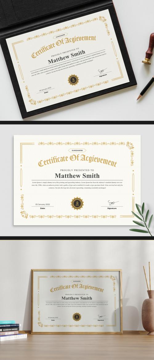 Vintage Certificate Layout