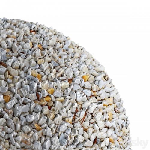 Seamless white pebble texture