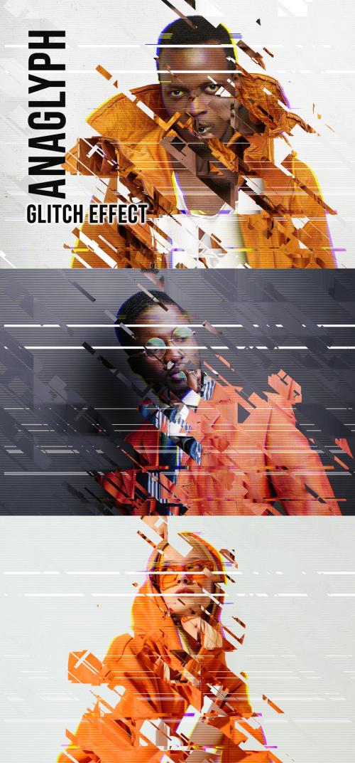 Anaglyph Glitch Effect