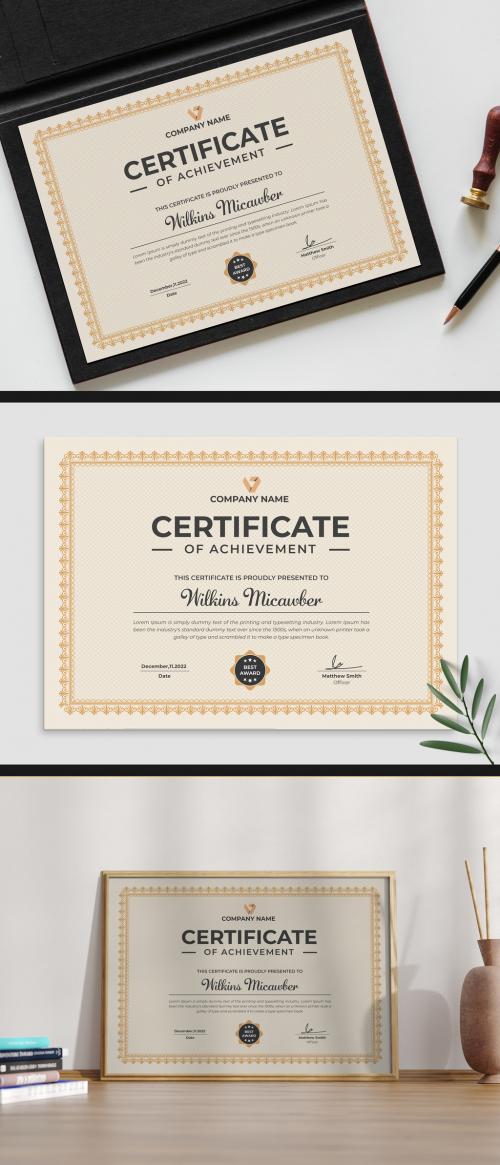 Vintage Certificate Layout