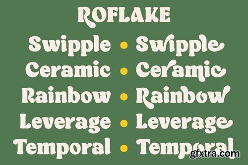 Roflake Boldly Vintage Style Font AKXHK2U