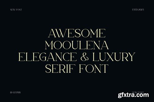 Mooulena - Elegance & Luxury Serif Font 7W52P5S