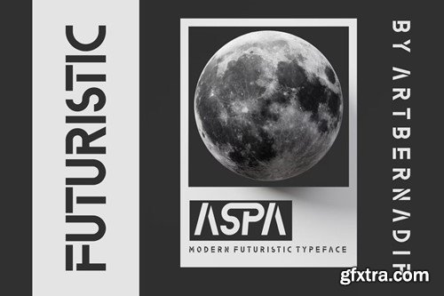 Aspa - Modern Futuristic Typeface Font E6DKBZD