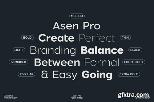 Asen Pro - Sans Serif Fonts CF5ULGT