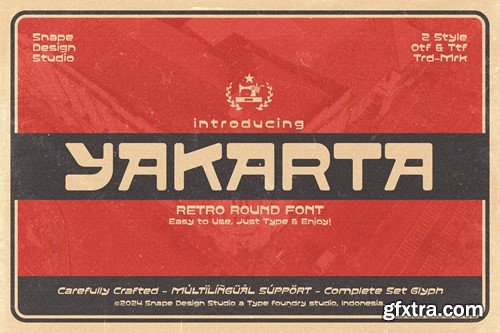 Yakarta - Retro Round Font PUNSYU6