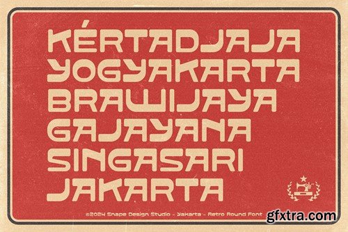 Yakarta - Retro Round Font PUNSYU6