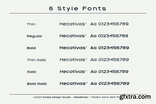 Hecativas - Modern Sans Serif Font HYDTUMY