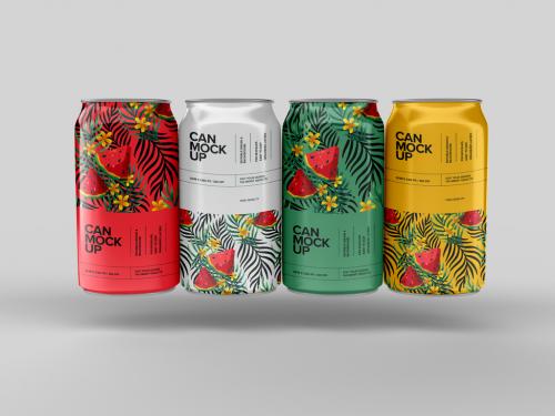 Soda Packaging Can Mockup Design