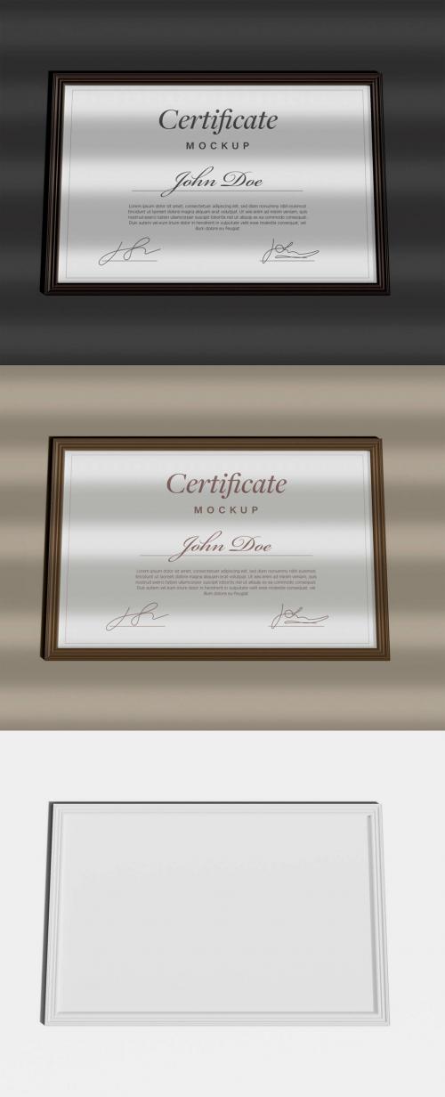 Isolated Certificate Mockup