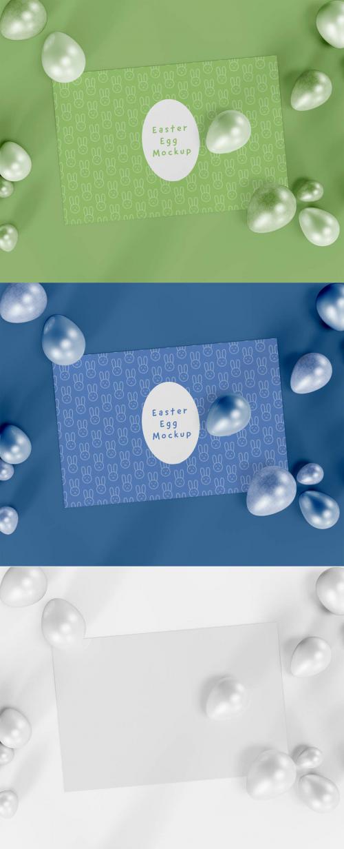 Easter Egg Card Mockup