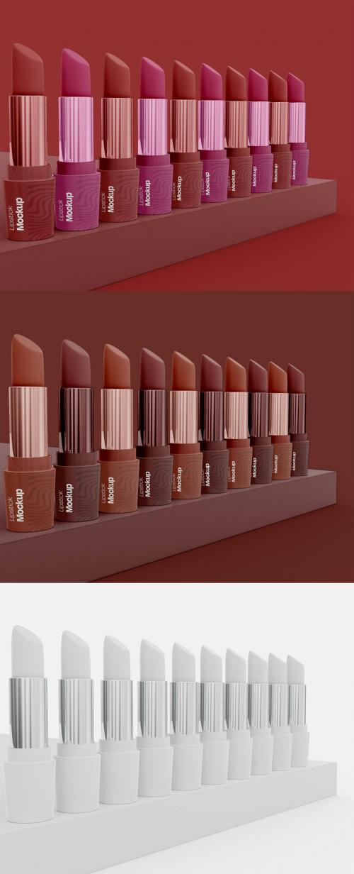 Lipsticks Mockup