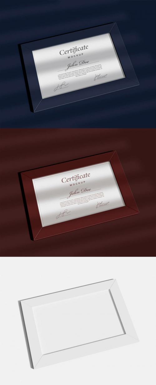 Square Certificate Mockup