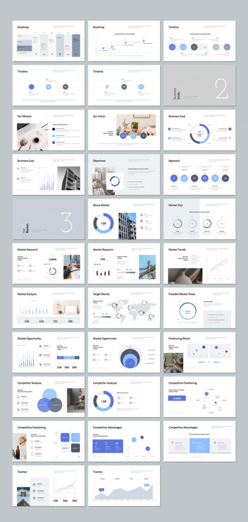 Business Pitch Deck Layout