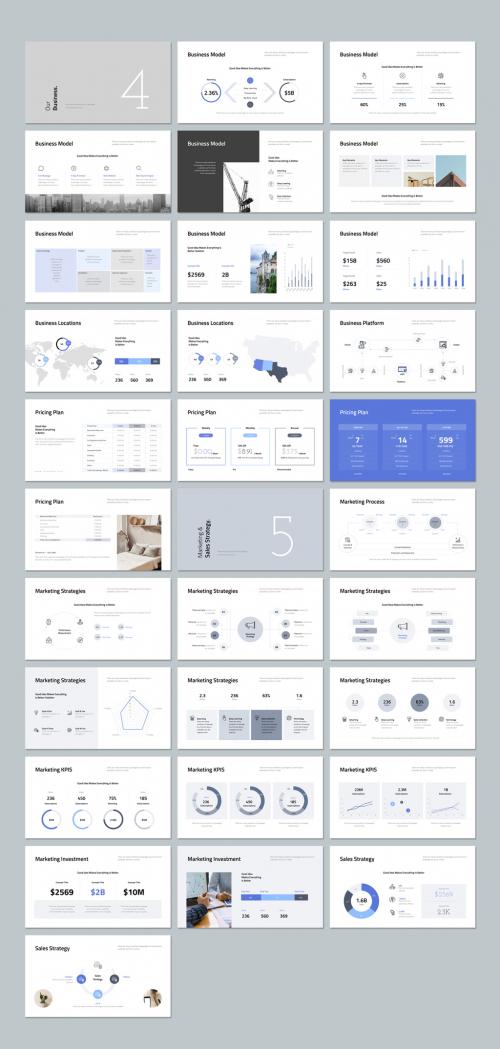 Business Pitch Deck Layout