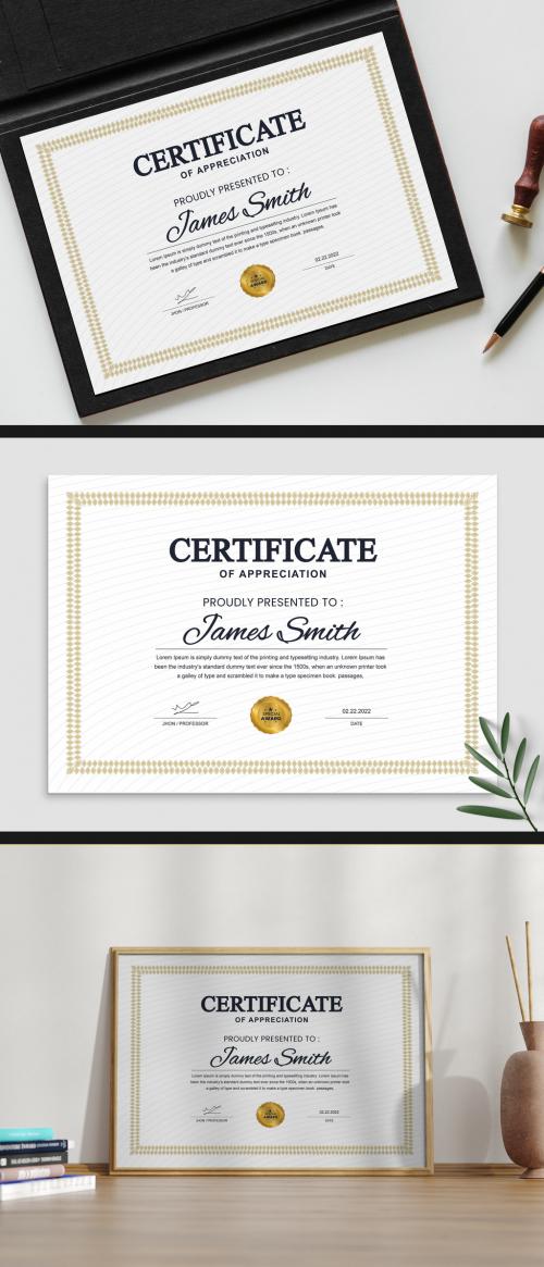 Vintage Certificate Layout