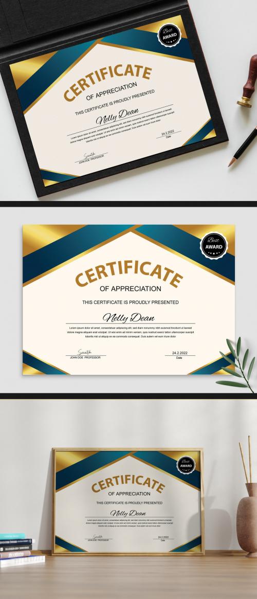 Certificate of Appreciation Design Layout