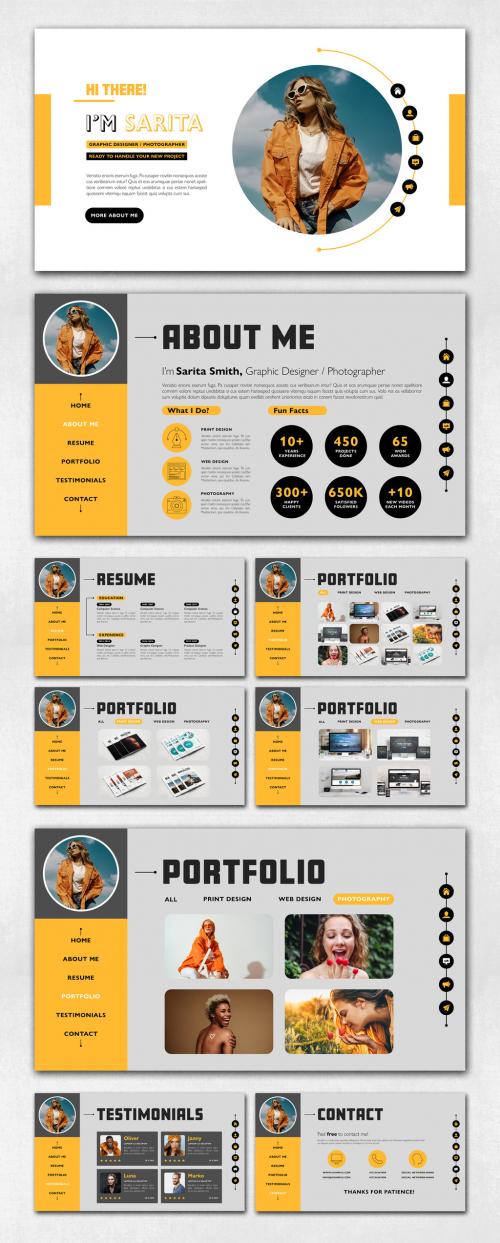 Interactive Pdf Resume Layout