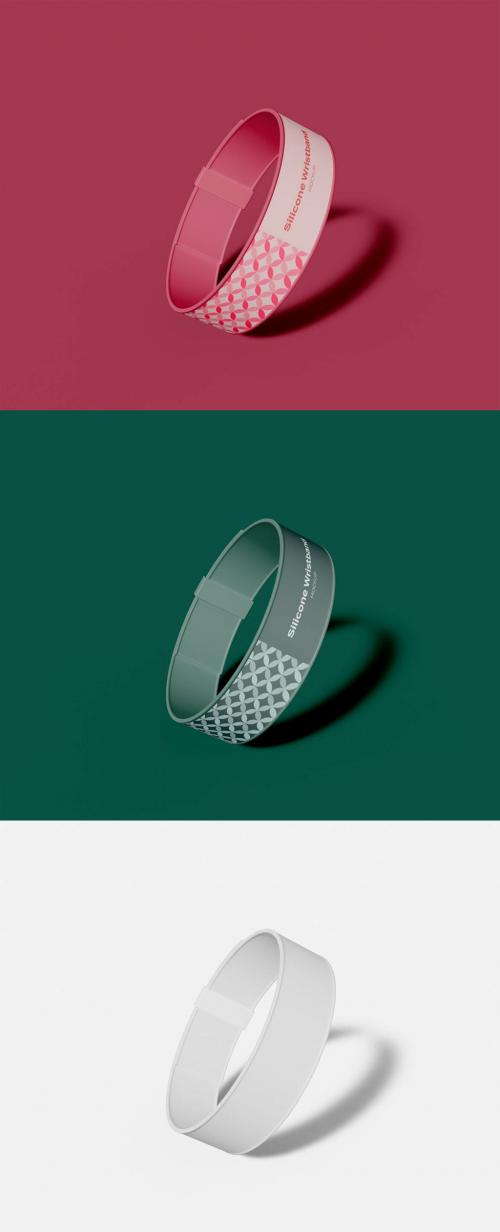 Silicone Wristband Mockup