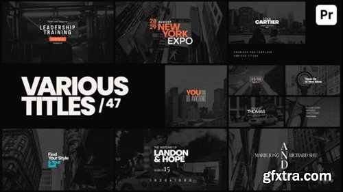 Videohive Various Titles 47 51582541