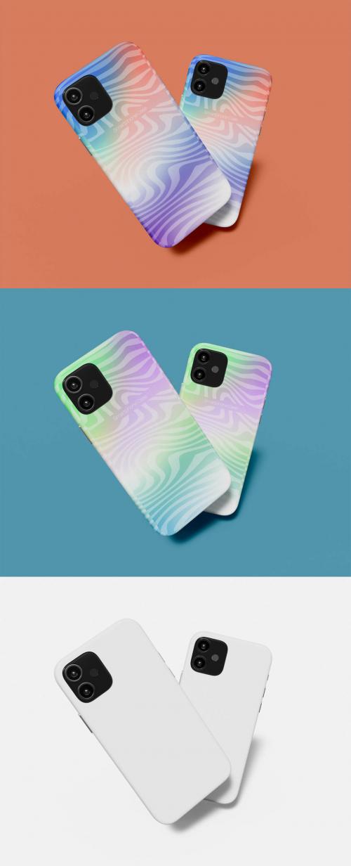 Two Smartphone Cases Mockup