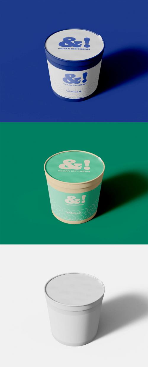 Ice Cream Container Mockup