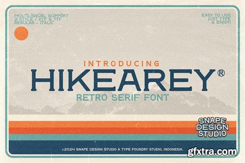 Hikearey - Retro Serif Font Q48S5NW