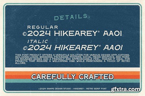 Hikearey - Retro Serif Font Q48S5NW