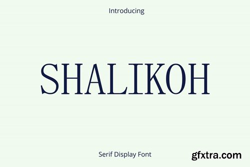 Shalikoh Serif Font SUEMWTV