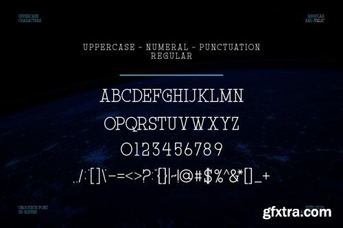 Unootech - Modern Serif Techno Font PFCAGEW