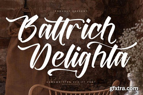 Battrich Delighta Handwritten Script Font XC9QYXR